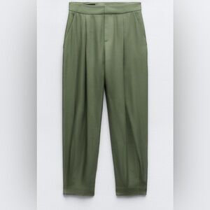 NWT- Zara- High waist trousers-small
